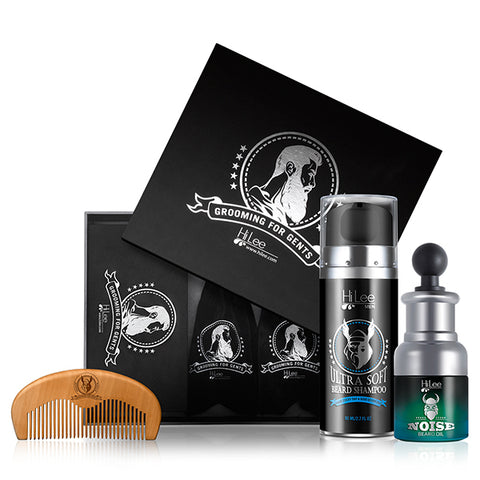 Beard grooming mini kit with comb